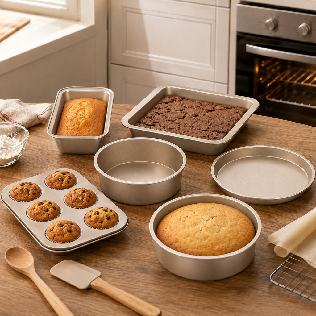 🧁 Bakeware Set | Carbon Steel Kitchen Bakers | Golden Essentials