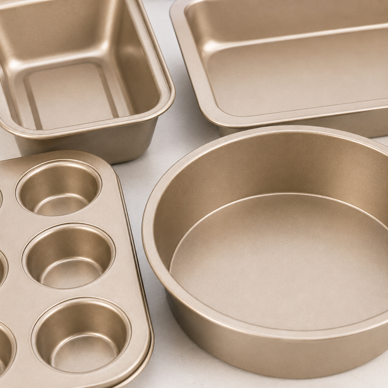🧁 Bakeware Set | Carbon Steel Kitchen Bakers | Golden Essentials