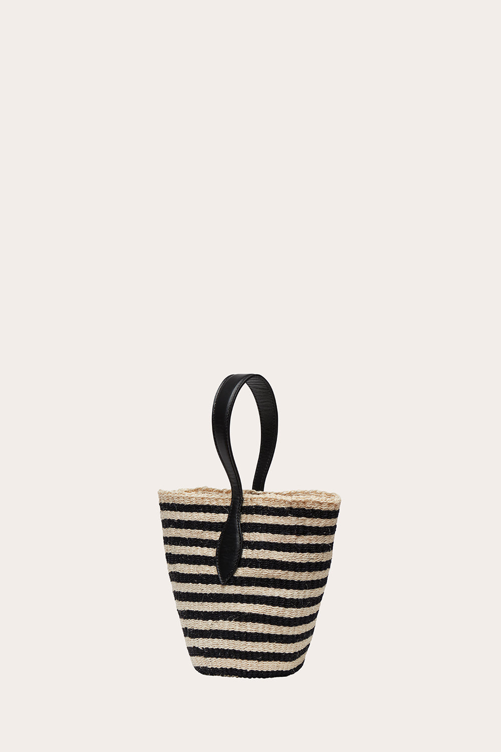Single Handle Basket Black and Cream