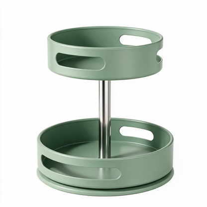 🌿 Spice Organizer | Metal Kitchen Cooks | Sage Rotating Design