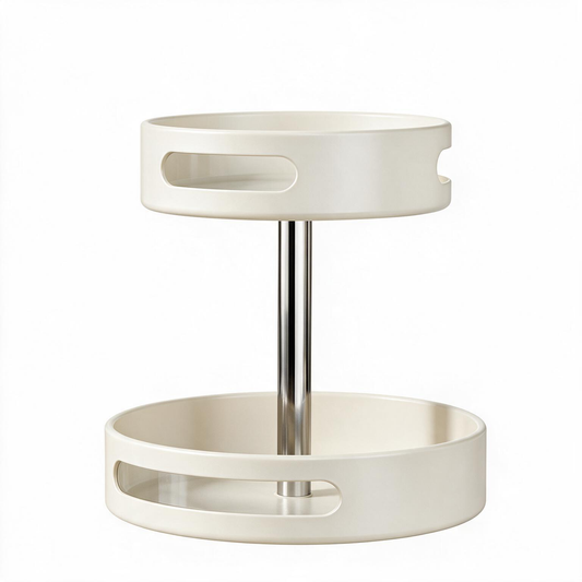 🧂 Spice Organizer | Metal Kitchen Cooks | Cream Rotating Design