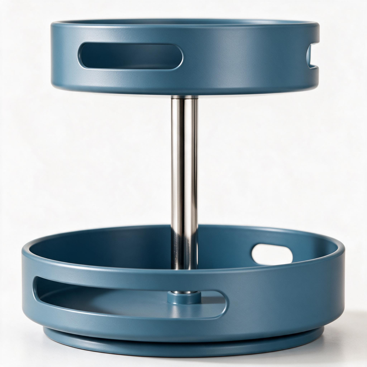 🔵 Spice Organizer | Metal-Accent Kitchen Home-Cooks | Misty Blue Rotation